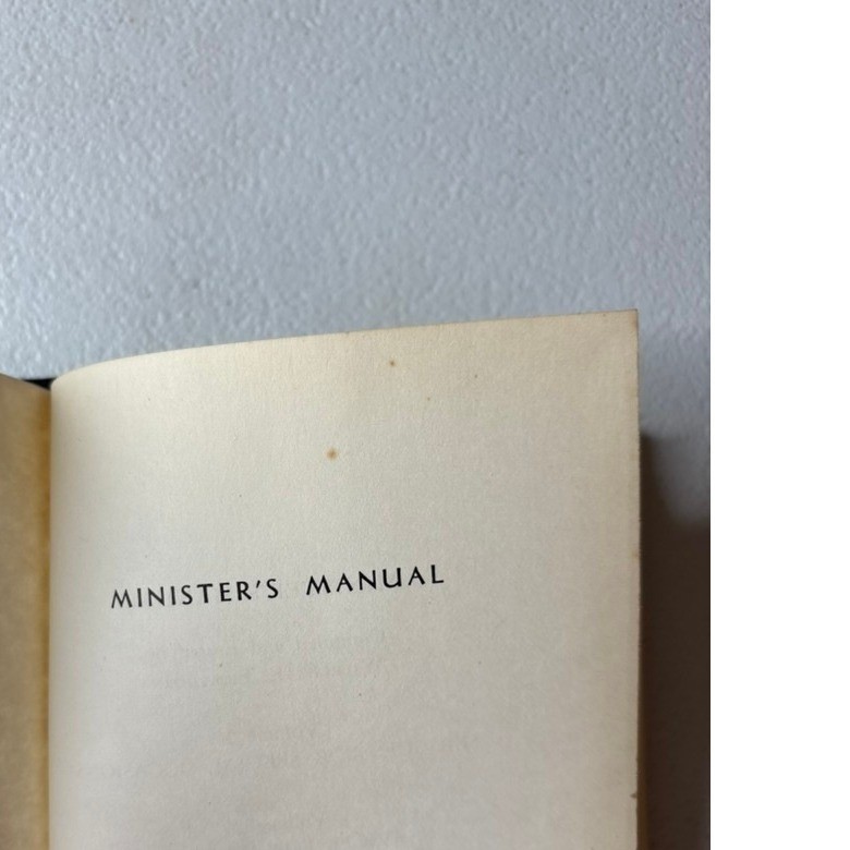 Gospel Publishing House Minister&rsquo;s Manual Vol 2 Weddings Funerals Black 1965