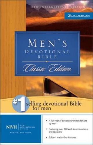 NIV Men&rsquo;s Devotional Bible: New International Version – Hardcover – VERY GOOD