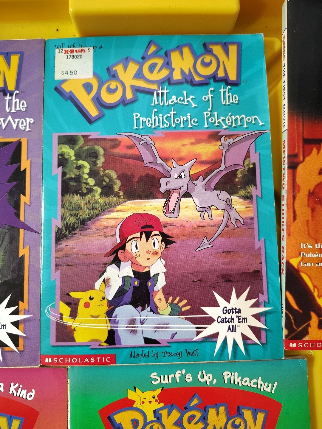 Pokemon Lot Of 6 Children&rsquo;s Chapter Books Vintage 2 VHS Pokemon VHS