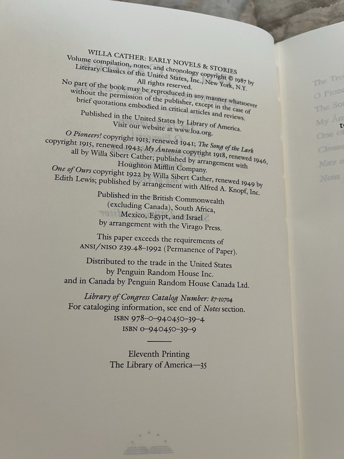 Willa Cather: the Complete Fiction and Other Writings : A Library of America…