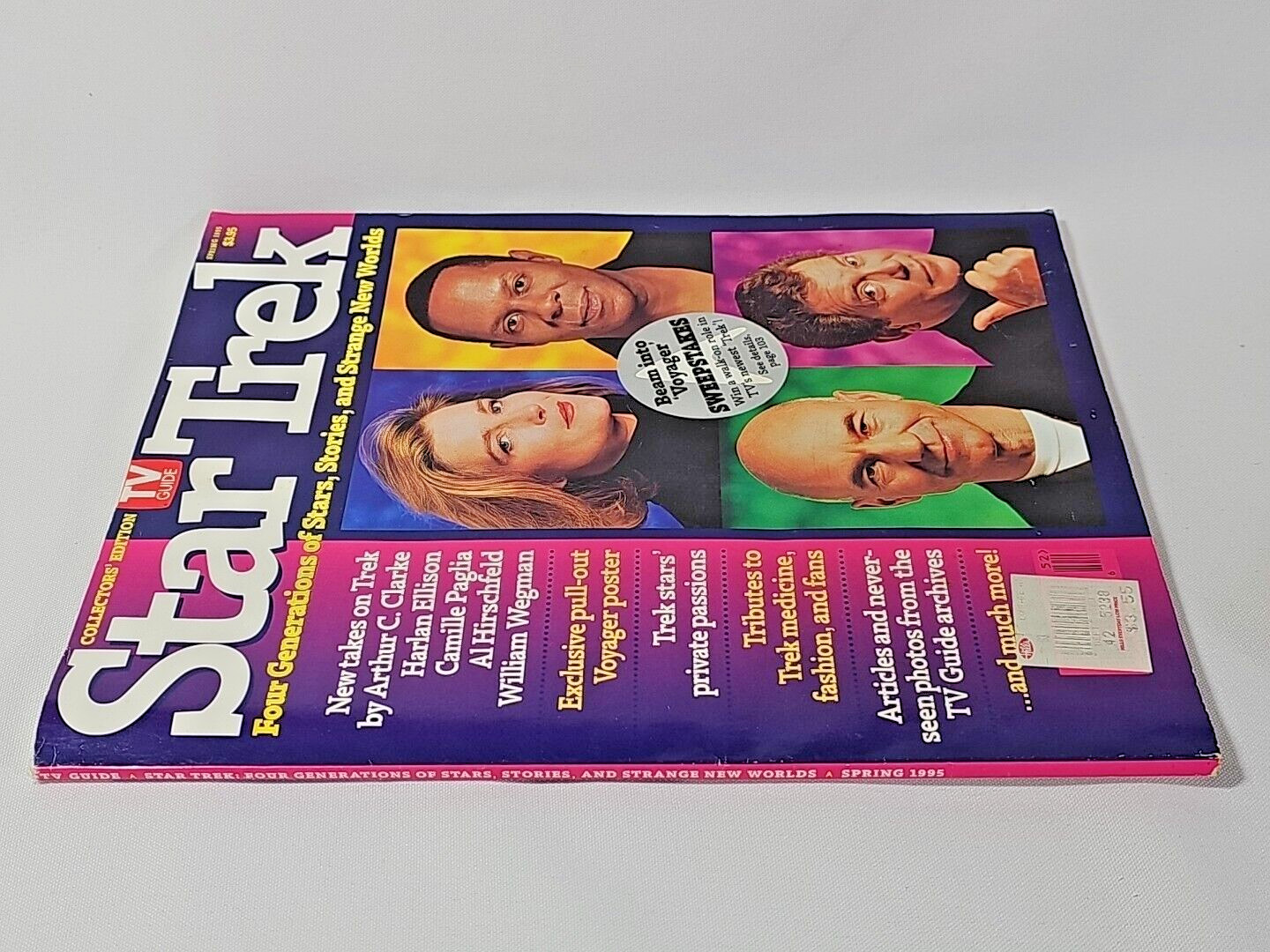 Star Trek Collector&rsquo;s Edition TV Guide Magazine – Spring 1995 with attc Poster