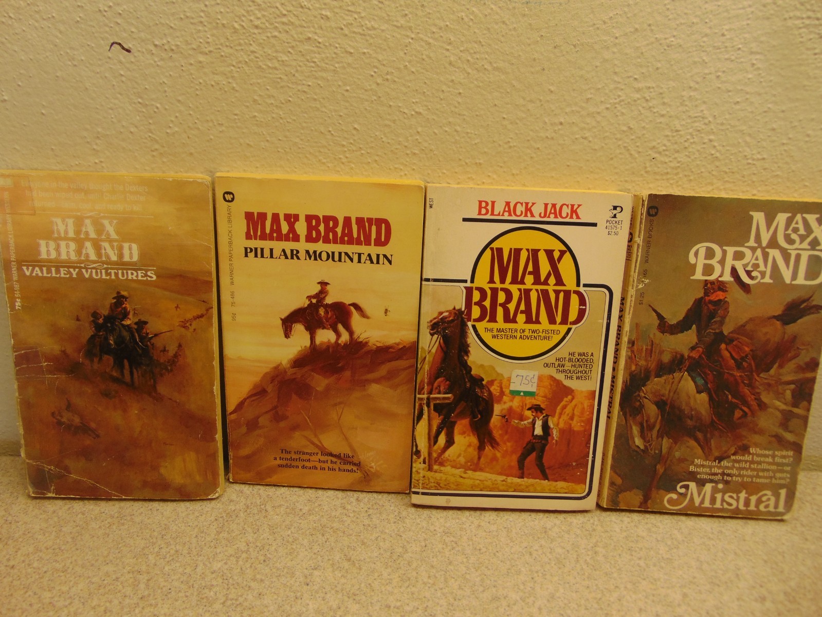 Vintage 1970&rsquo;s Max Brand Westerns Lot Of 11 Books