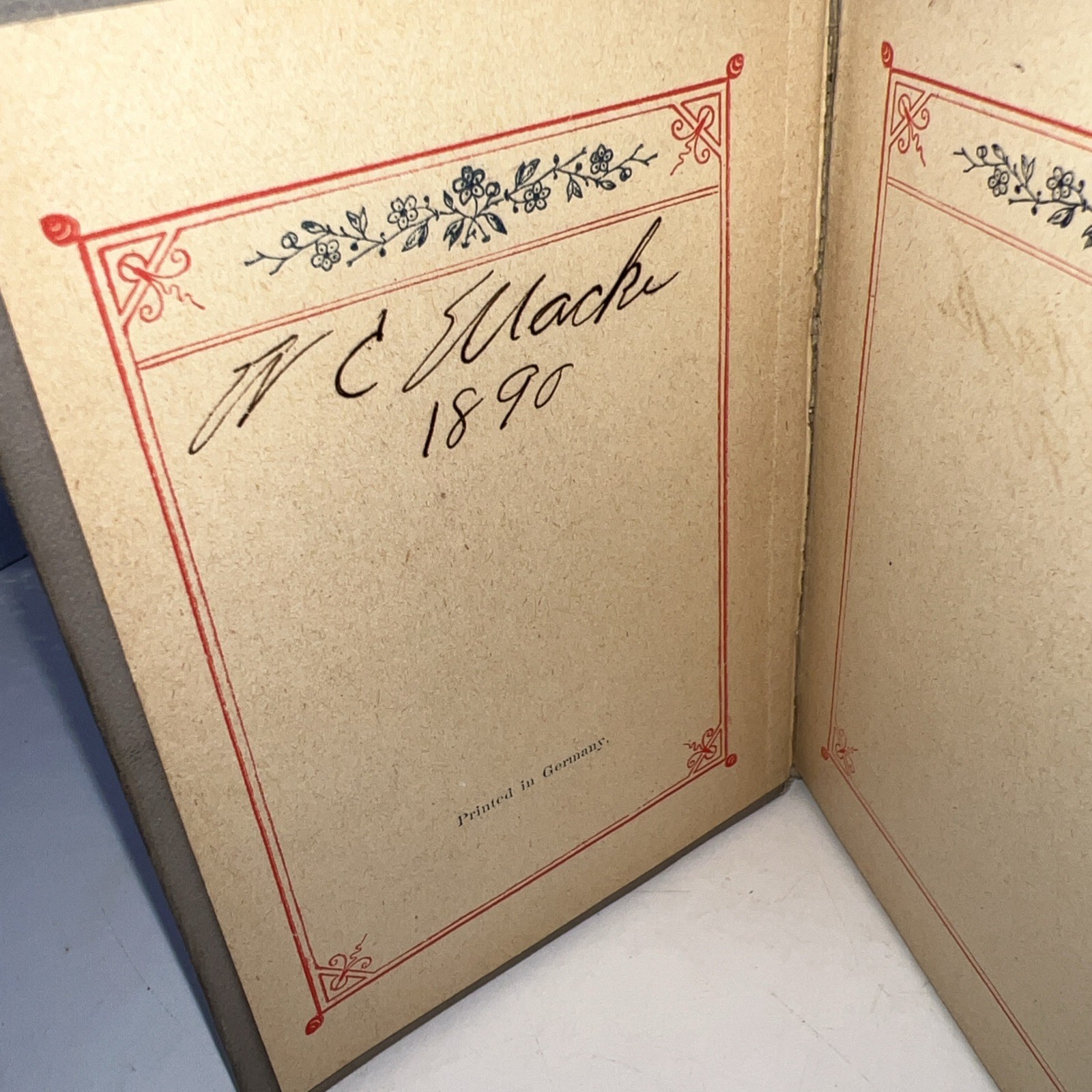 Vintage Forget Me Not German Prayer Book « Christliches Vergissmeinnicht »