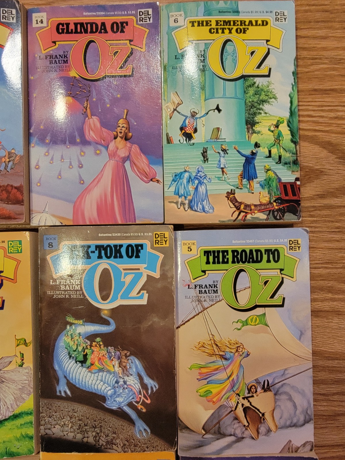 Lot of 13 Del Rey paperback Oz Books 1-11, 13, and 14 – L Frank Baum