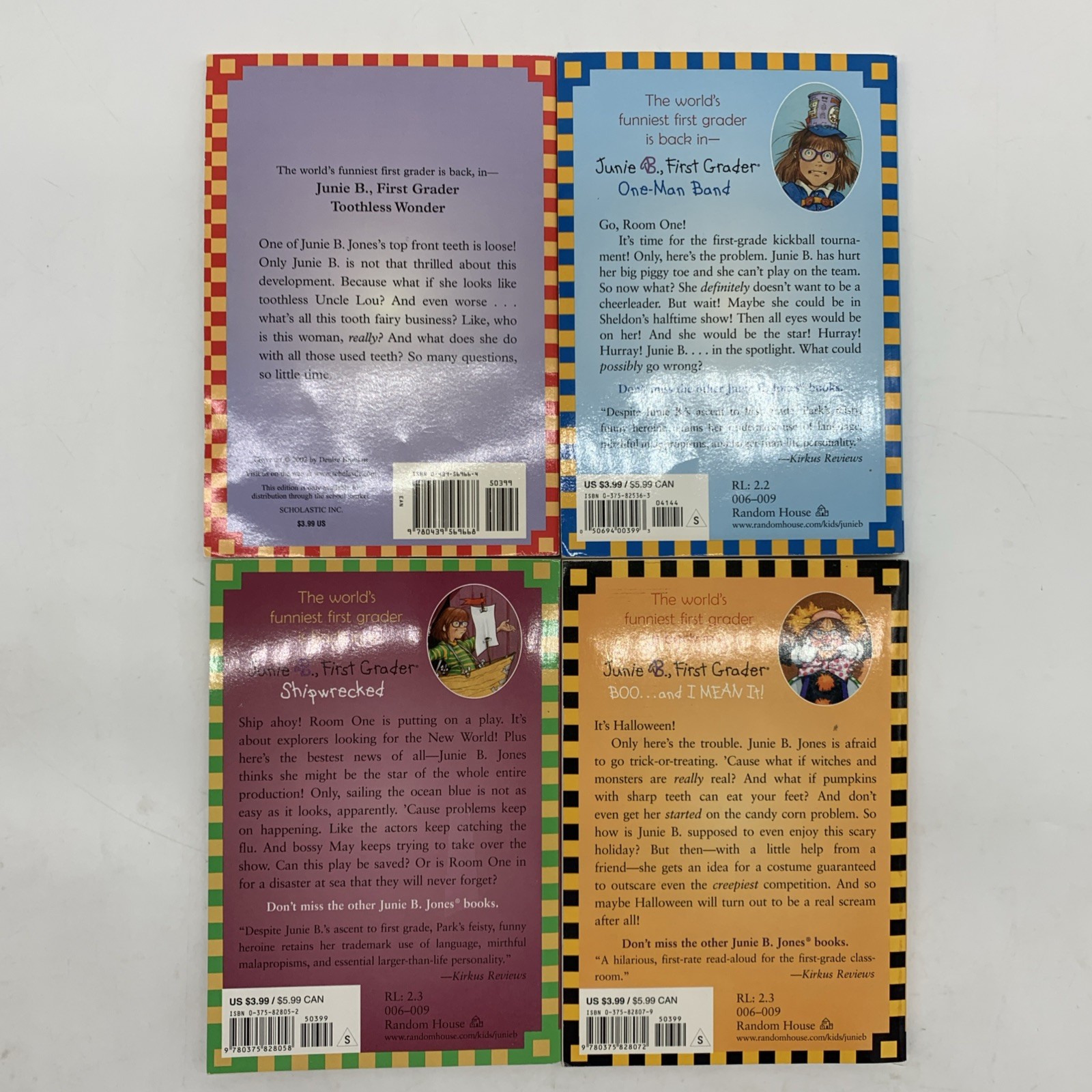 Junie B Jones Barbara Park Lot 25 School Girl Chapter Book Illustrated Grade 1 2