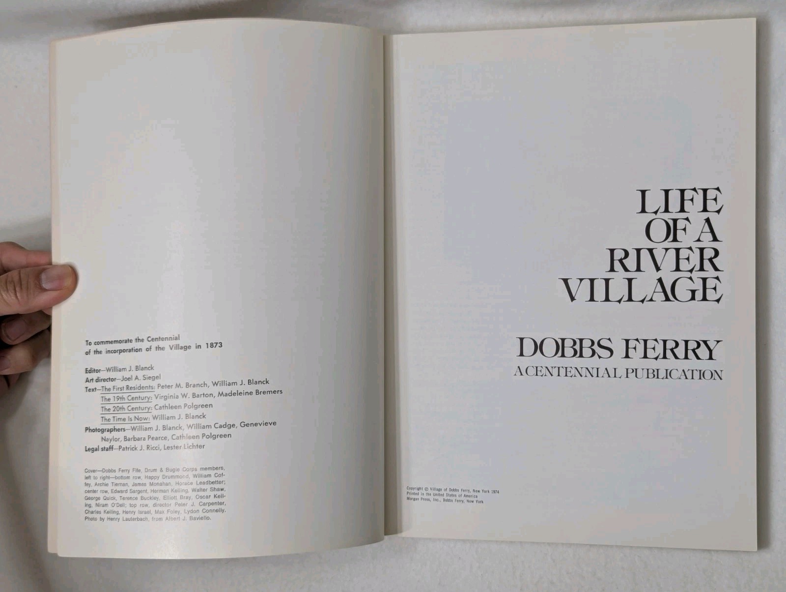 Life of a River Village : Dobbs Ferry, A Centennial Publication 1974 Paperback