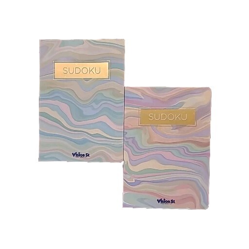 2 Sudoku Books Vision St, Paperback 224 Puzzles Each 8&Prime; x 5&Prime; x 0.5&Prime;,