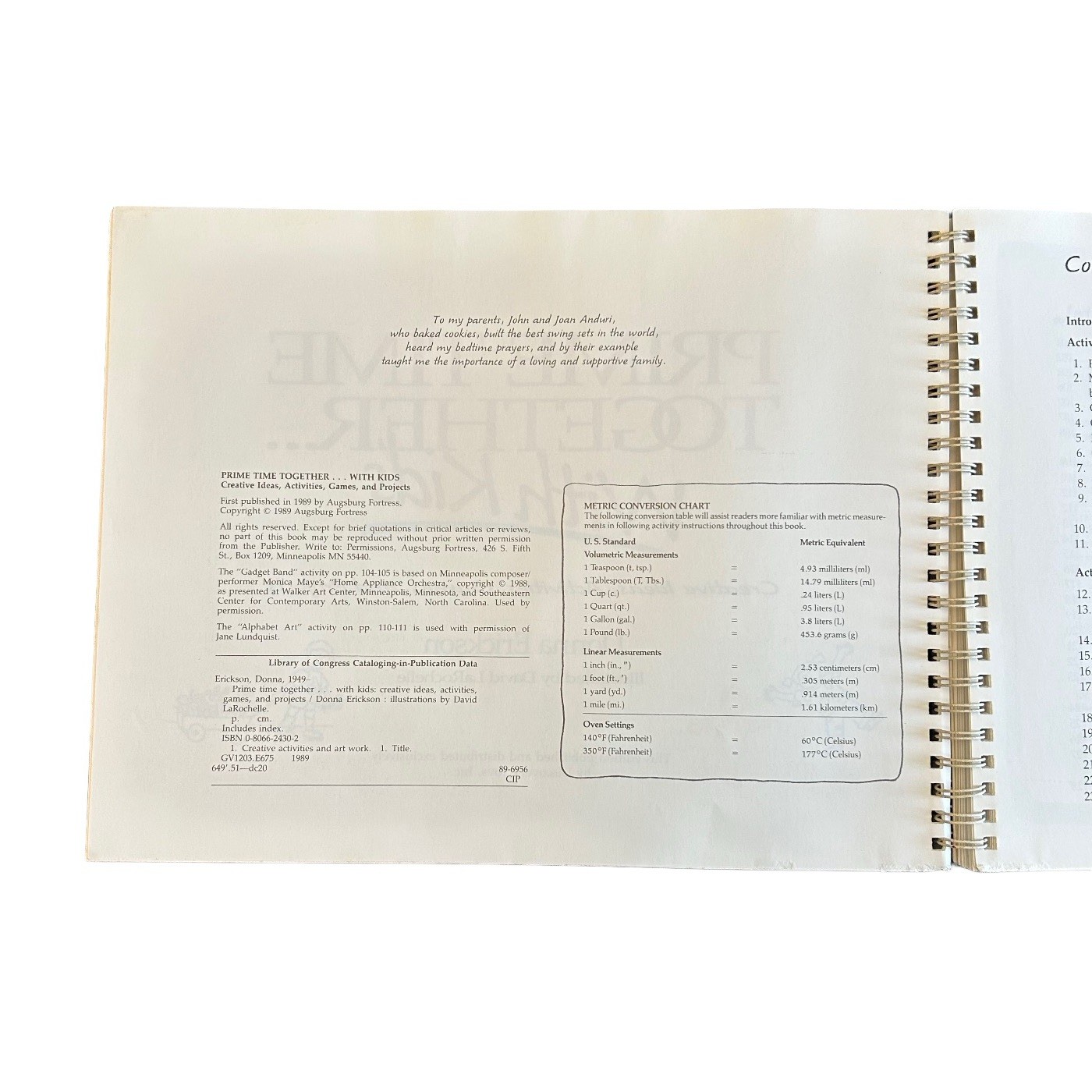 Creative Ideas Activities Games Projects Parent Teacher Resource Book