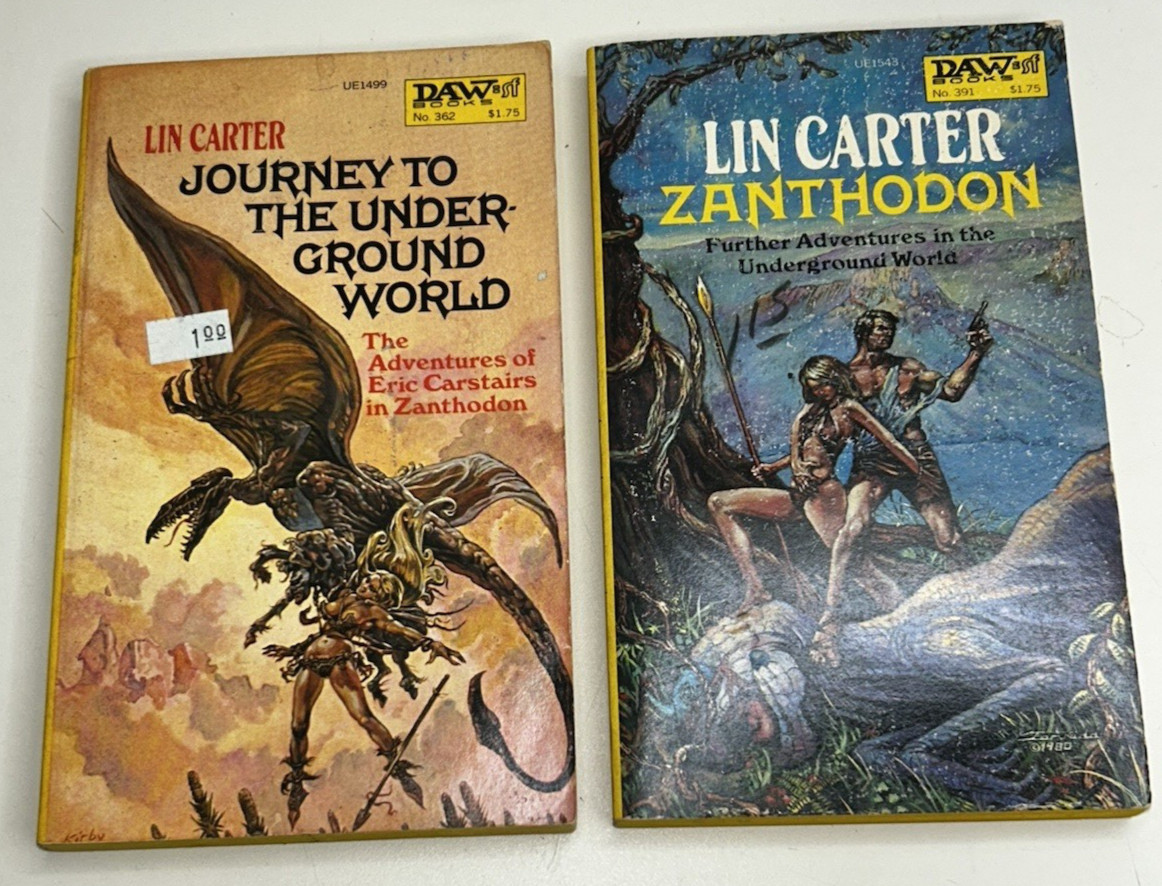 Lot of 11 Lin Carter PB Books VTG Zanthodon Thongor World&rsquo;s End 1980s