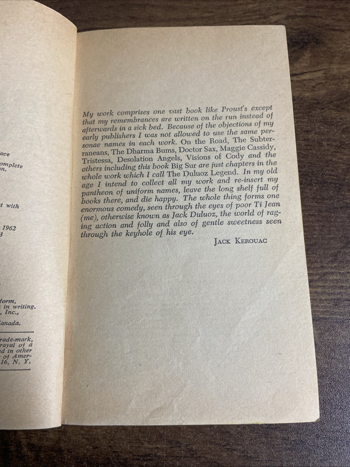 1963 – Jack Kerouac &lsquo;Big Sur&rsquo; paperback PB 1st Bantam Books Printing