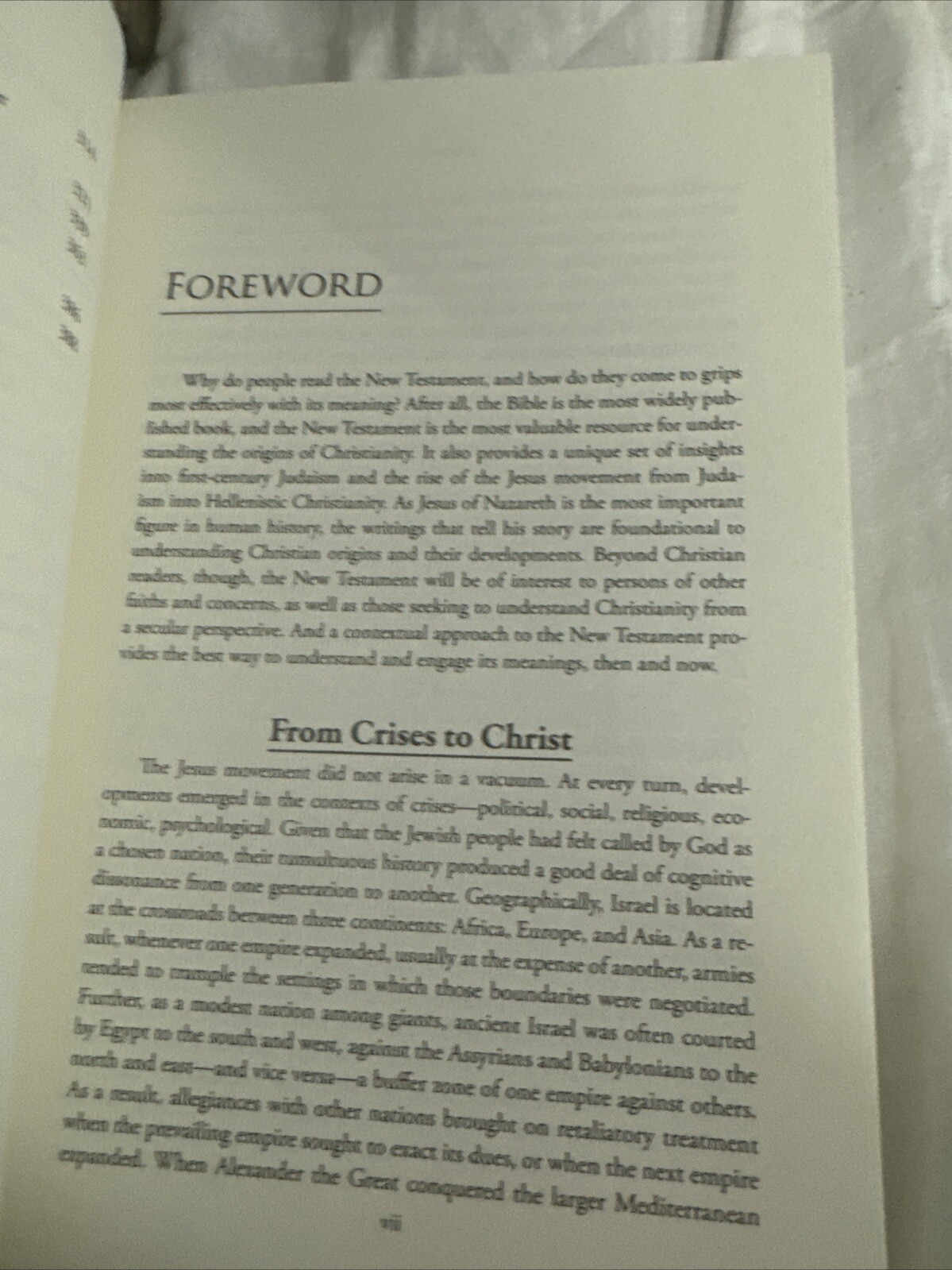 FROM CRISIS TO CHRIST: A CONTEXTUAL INTRODUCTION TO THE By Paul N. Anderson Mint