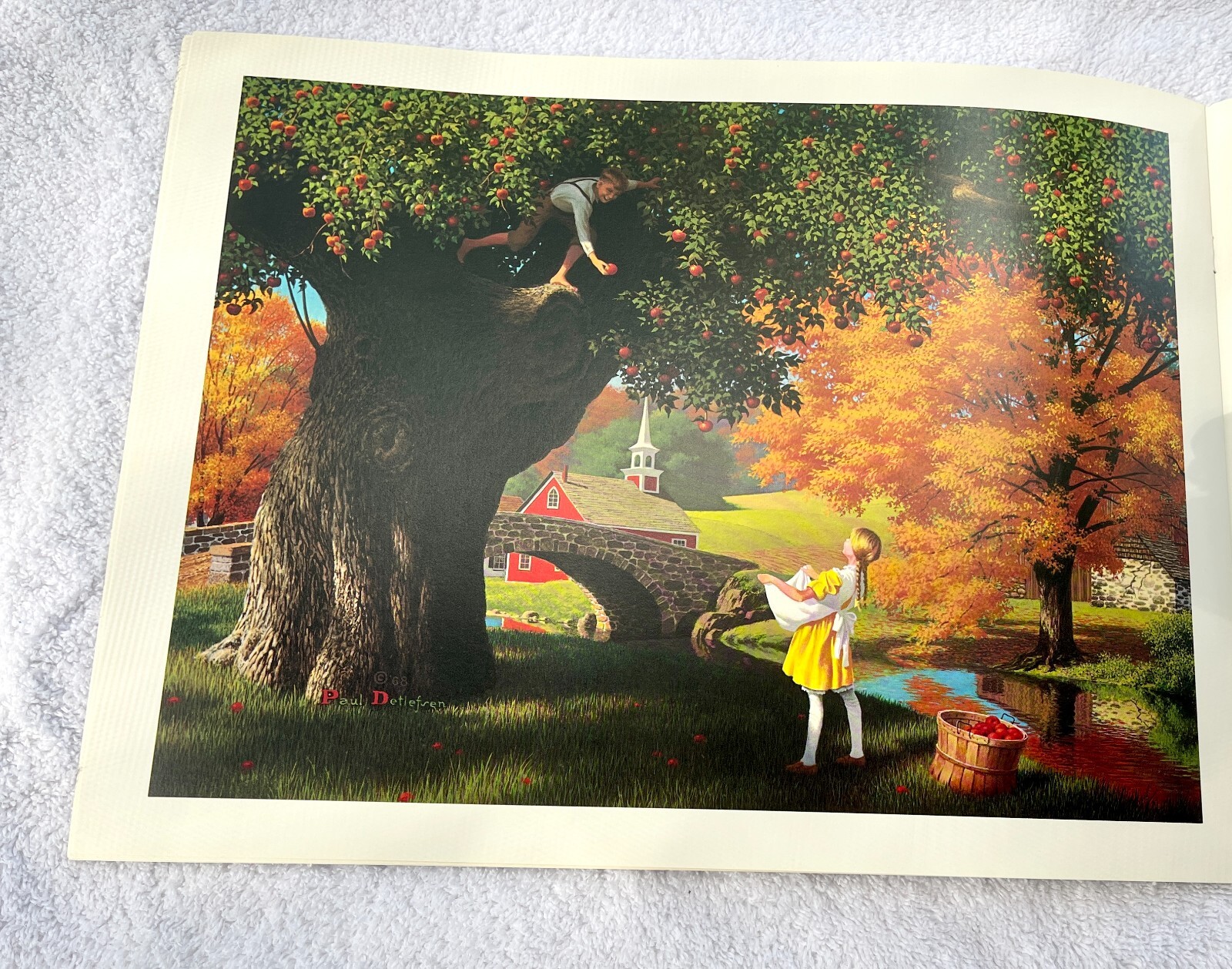 1977 Happy Memories By Paul Detlefsen 5 Prints 9&Prime; X 12&Prime; Inside Book # 1 NEW