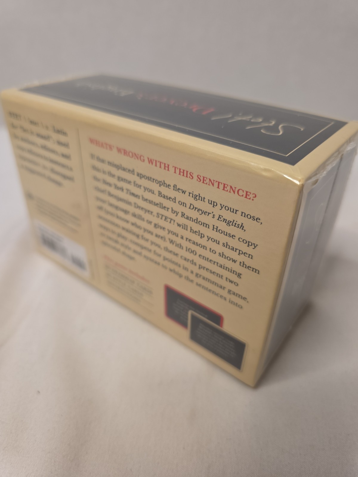 STET! Dreyer&rsquo;s English : A Game for Language Lovers, Grammar Geeks Brand New