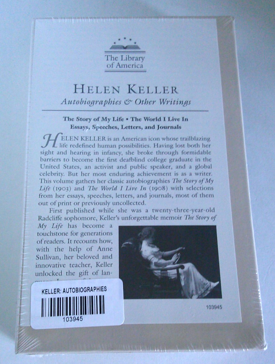 Library of America: Helen Keller « Autobiographies & Other Writings » – Slip Cased