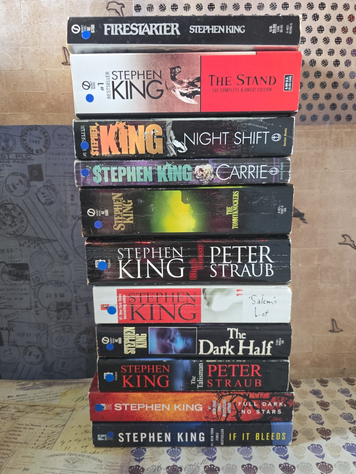 Lot Of 11 Stephen King Paperback Books Firestarter Stand Carrie Salem&rsquo;s Lot