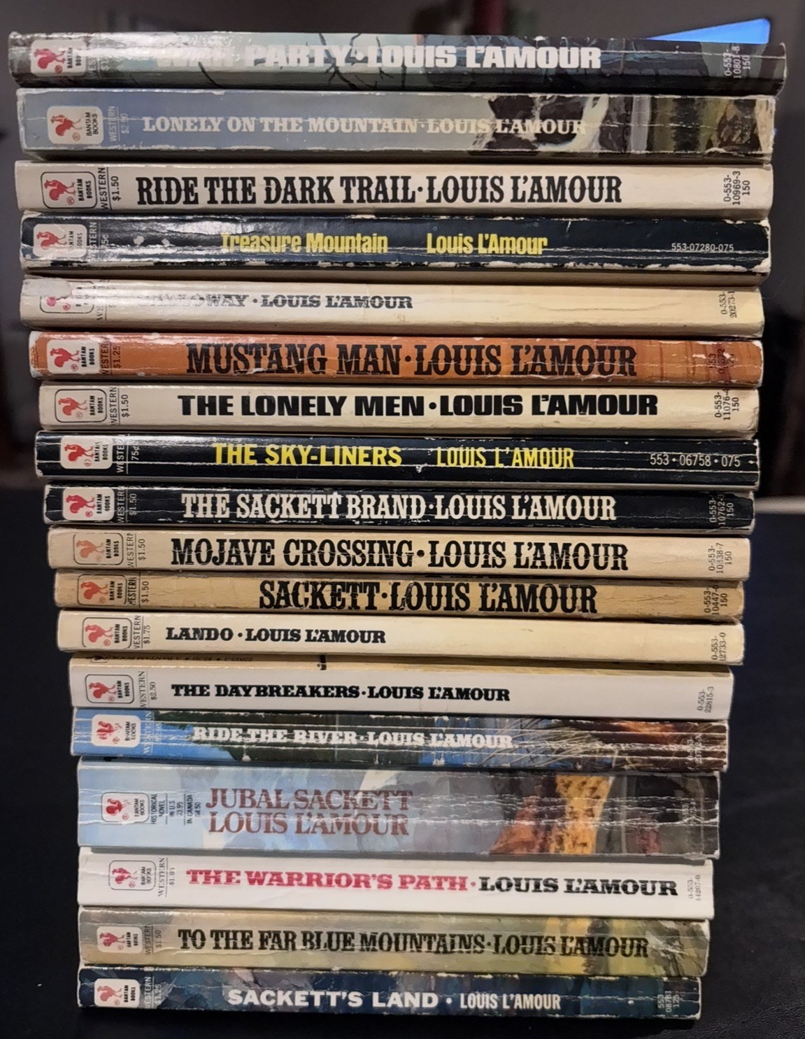 LOUIS L&rsquo;AMOUR Complete 18 Book SACKETTS Series Vintage WESTERNS only $4 each!!