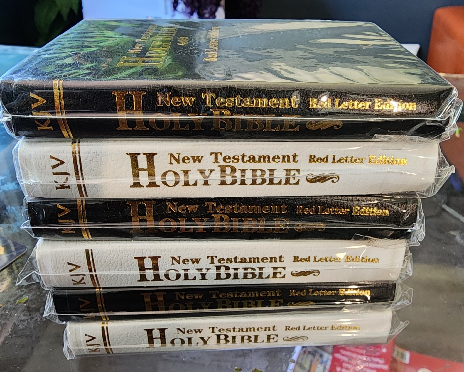 Set of 6 NEW! Holy Bible New Testament King James KJV Pocket 4.5&Prime; Bonus Offer!!!