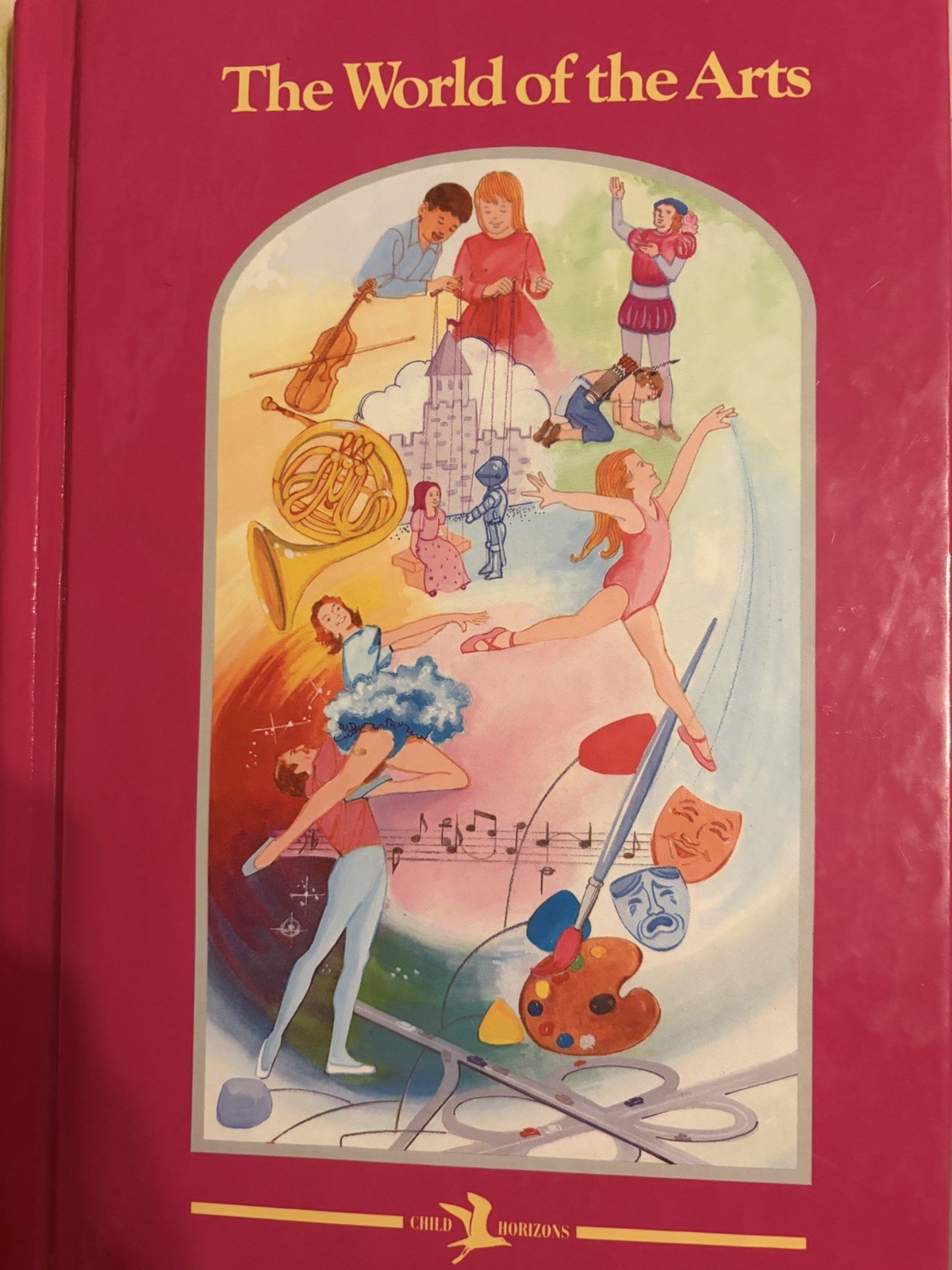 Vintage CHILD HORIZONS Book Lot The World Of The Arts Guideposts Growing Up HC