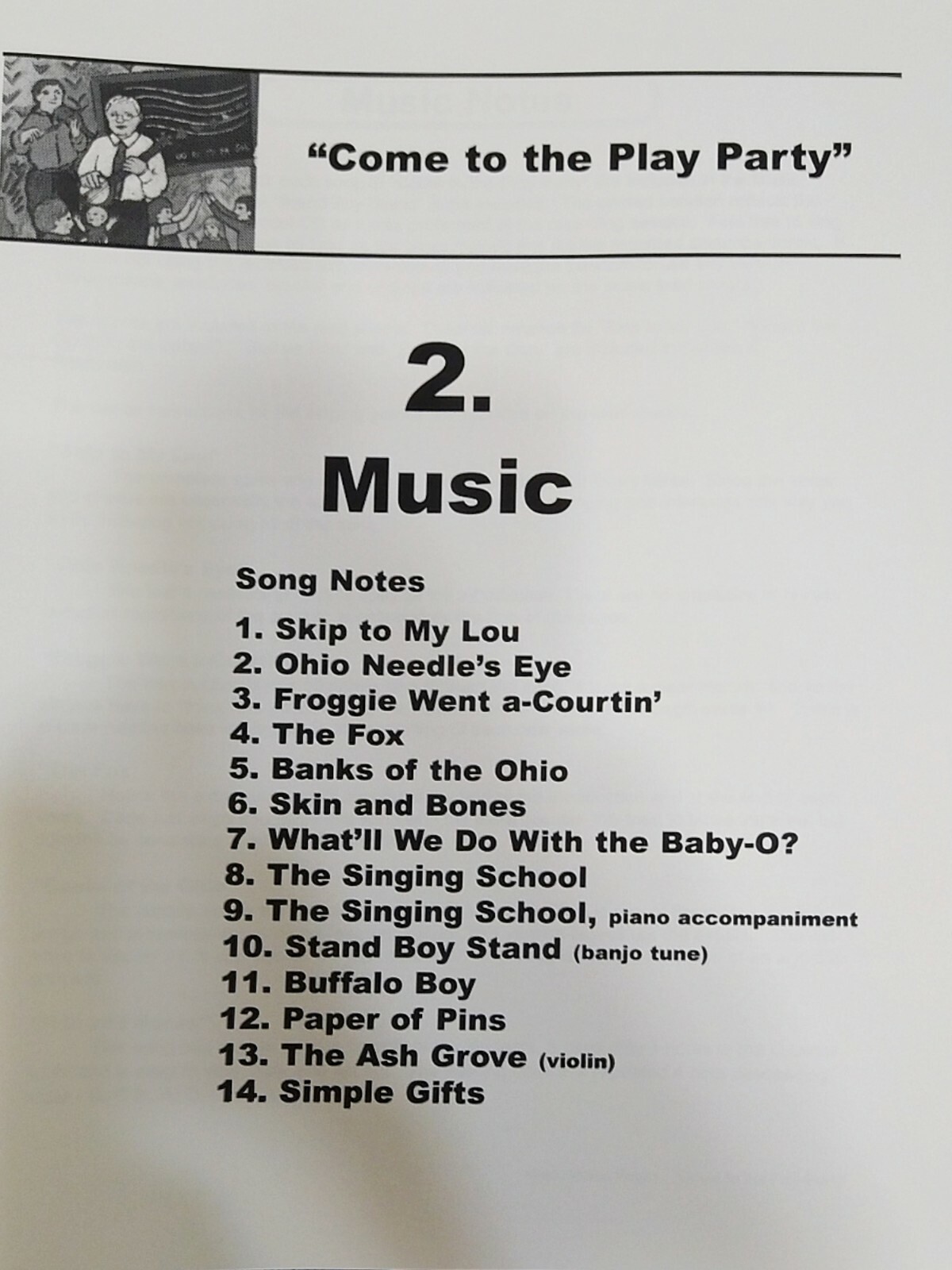 MUSIC EDUCATION: Come To The Play Party A Folk Musical Elementary Students Ogden