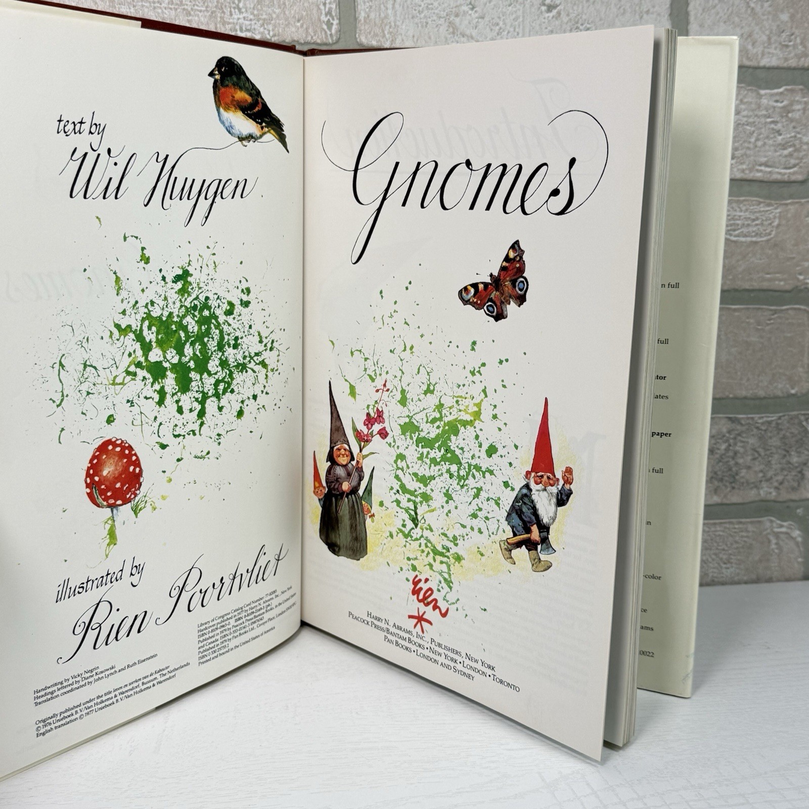 Gnomes Wil Huygen Rien Poortvliet 1977 Abrams Illustrated Fantasy Folklore HC DJ