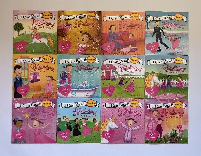 Pinkalicious Childrens Books Phonics I Can Read Readers Learn to Read Lot 12