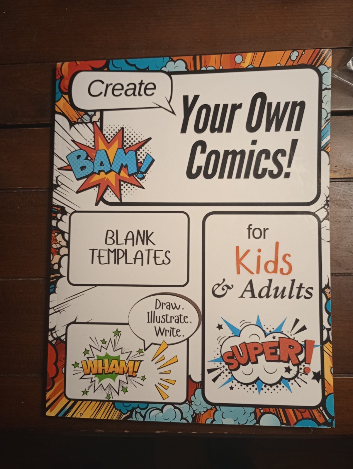 Limited Time Offer Debut! Blank Comic Book: Draw Your Own! 8.5×11&Prime; / 108 pages