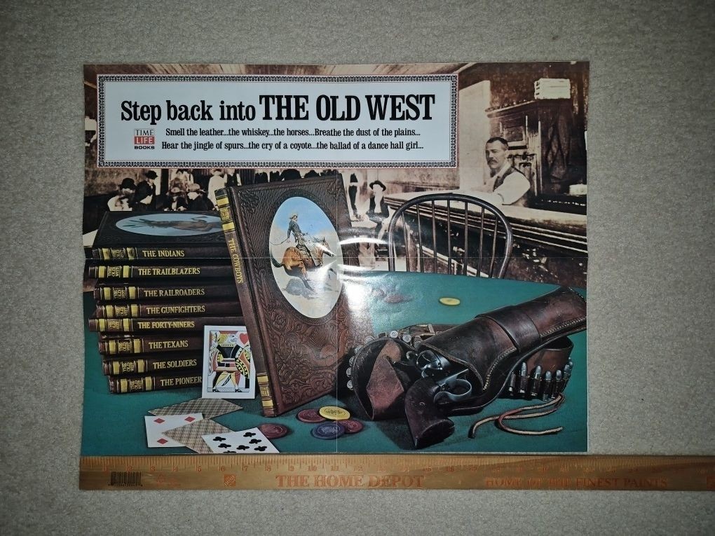 Time Life Books, The Old West Series, Promotional Poster, 22&Prime;×34&Prime;