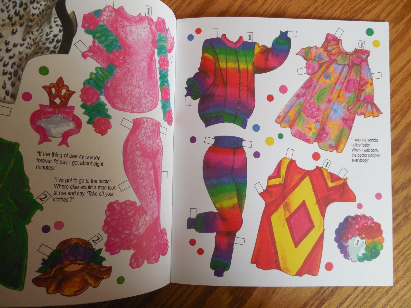 NEW/UNCUT 2009 David Wolfe « Phyllis Diller » Paper Dolls Book