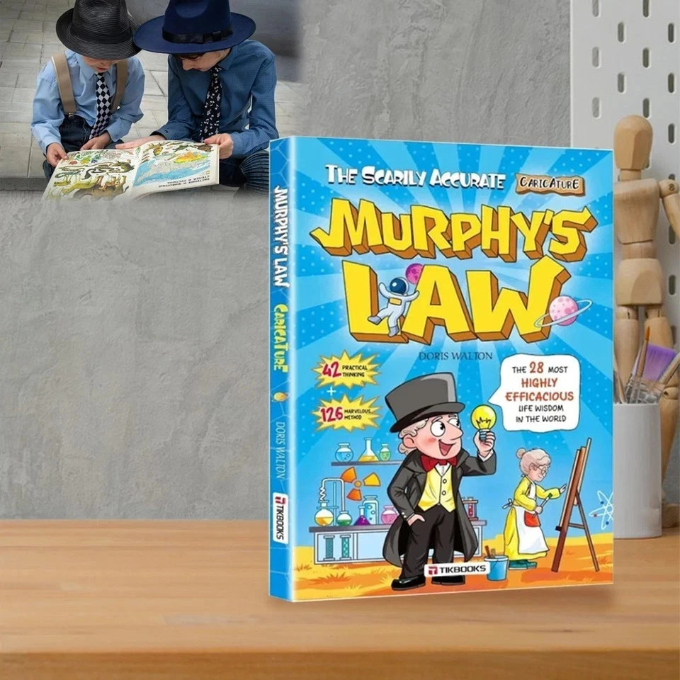 Murphy’s Law Illustrated Book 128 Pages Paperback Fun Learning Kids Gift USA