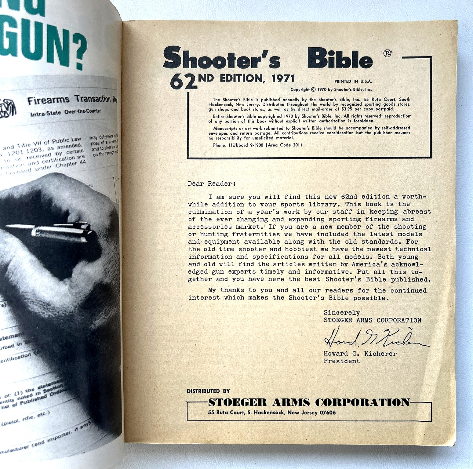 Shooter&rsquo;s Bible No. 62 1971 Edition by Stoeger Publishing Company, 576 Pages
