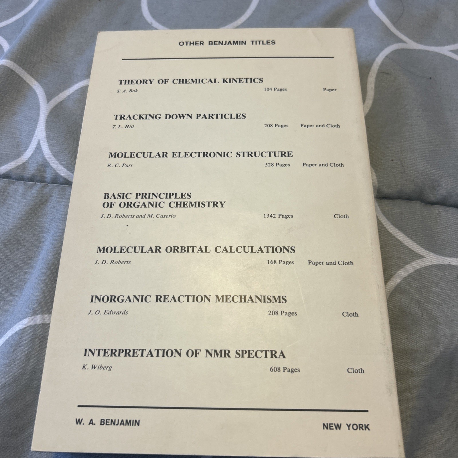 MOLECULAR ORBITAL THEORY: AN INTRODUCTORY LECTURE NOTE AND By Carl Johan VG