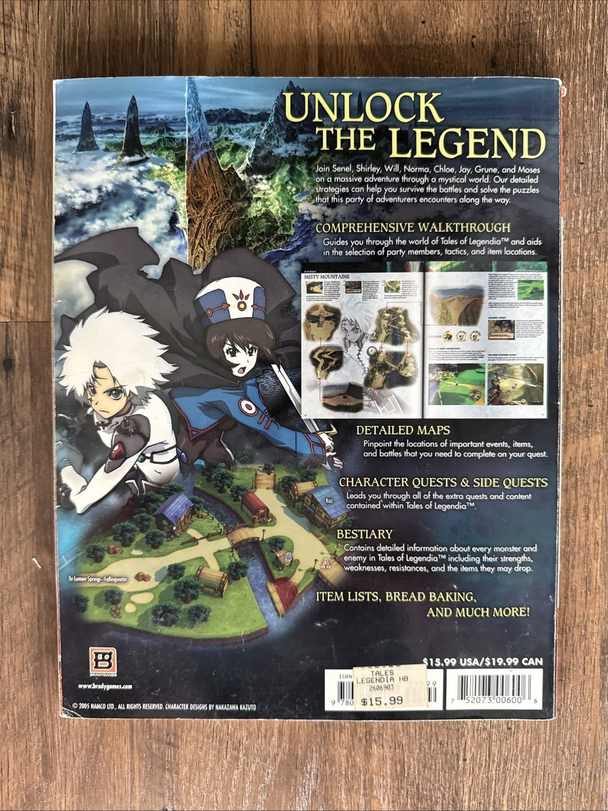 Tales Of Legendia Bradygames Official Strategy Game Guide Book