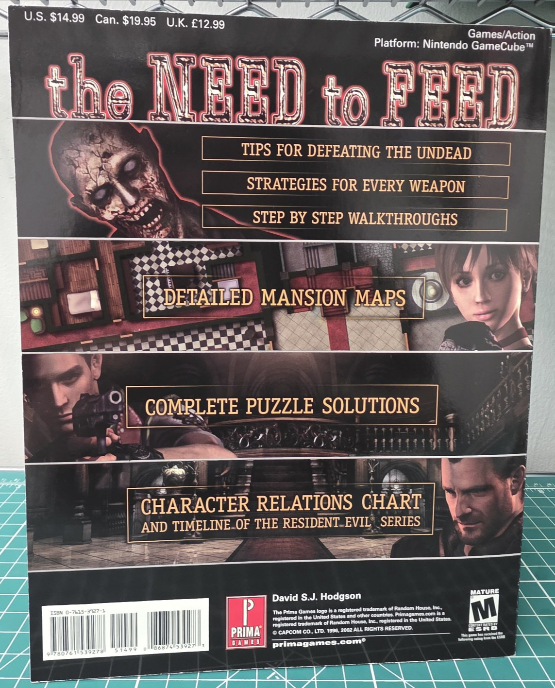 Resident Evil Prima&rsquo;s Official Strategy Guide Nintendo GAMECUBE w/POSTER – RARE!