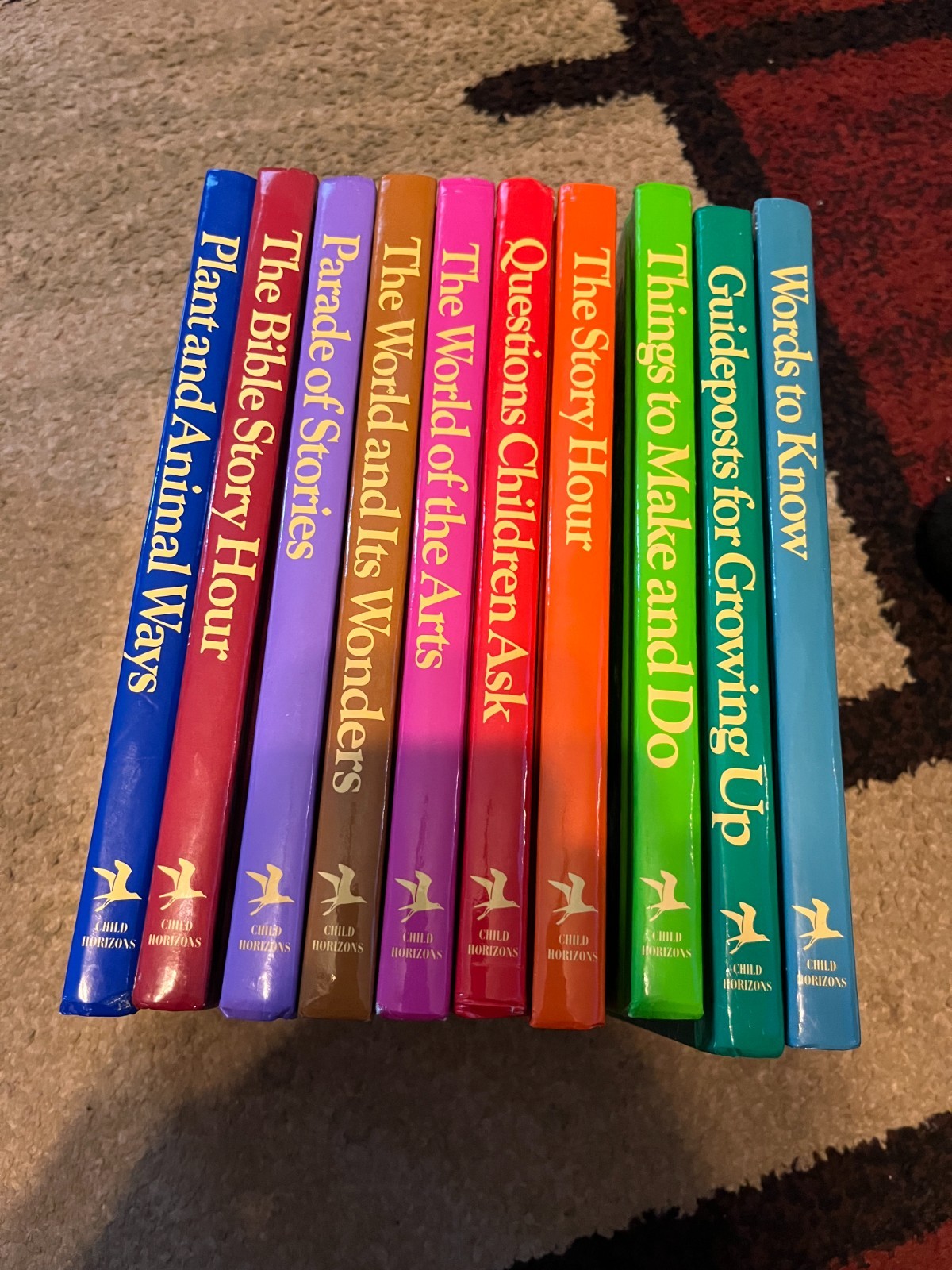 Child horizons book collection with 10 books in it