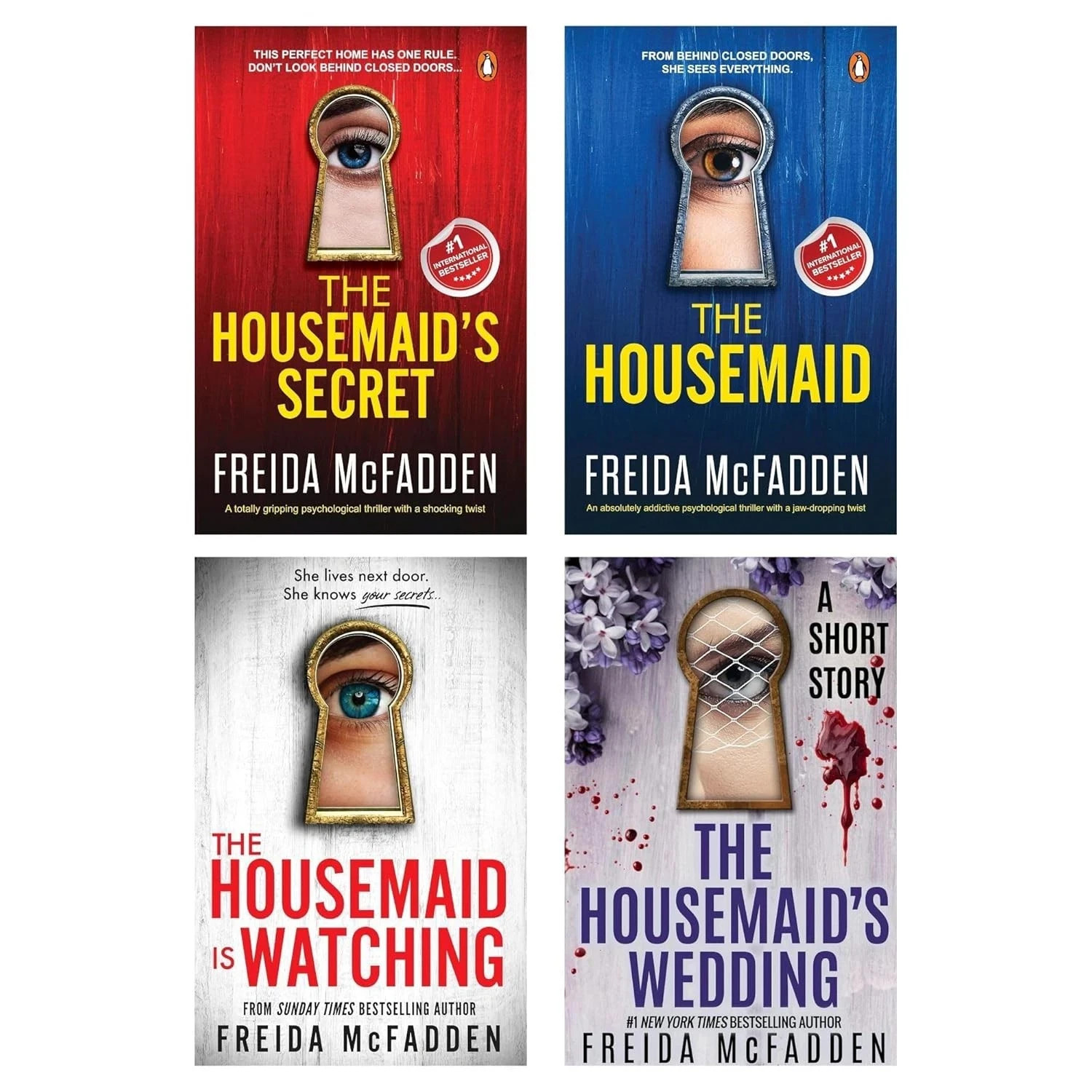 The Housemaid by Freida McFadden 4BookSet The Housemaid Watching,Housemaid&rsquo;s..PB