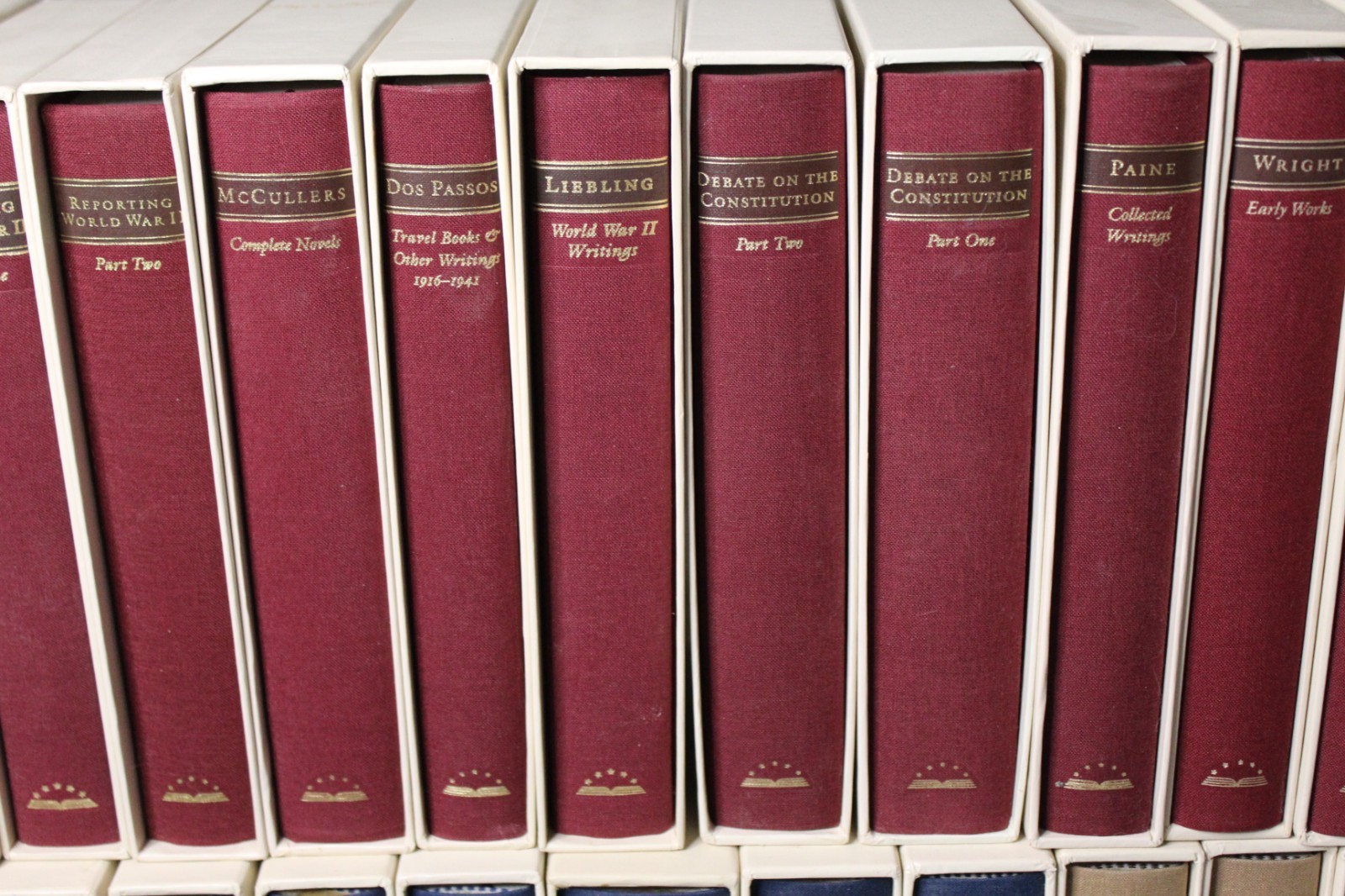 30 Volumes The Library of America Literary Classics Hardcover with Slipcases