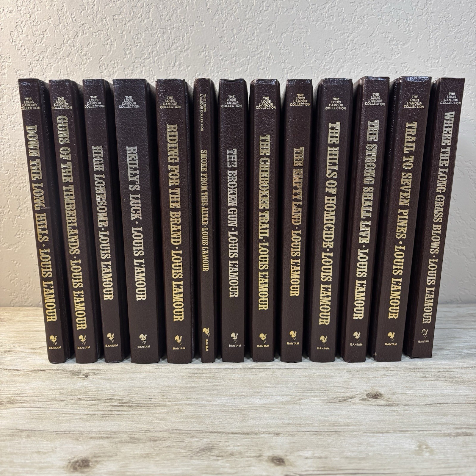 Louis L’Amour 13 Book Lot Leatherette Hardcover Short Story Western Collection