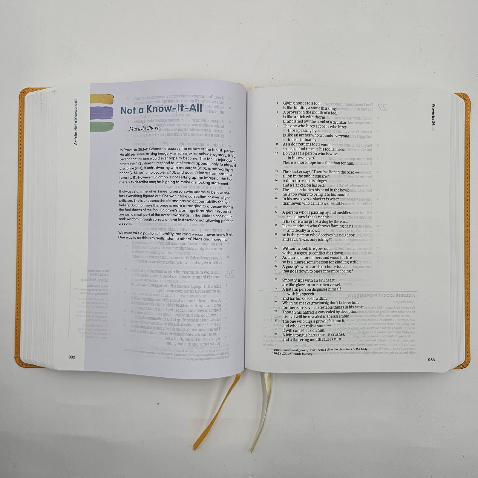 LIKE NEW | CSB Lifeway Women&rsquo;s Bible | Marigold LeatherTouch | Devotional Study