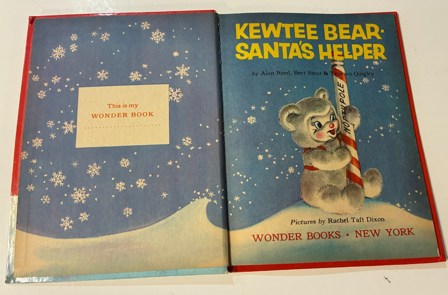 Lot of three 1950&rsquo;s WONDER BOOKS – Wizard of Oz, KEWTEE BEAR, SO THIS IS SPRING