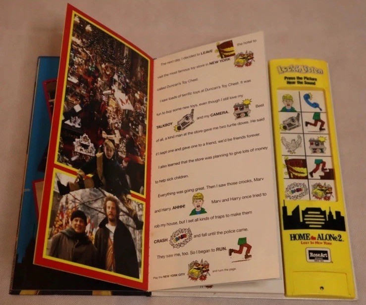 HOME ALONE 2 LOST NEW YORK VTG SOUND & STORYBOOK LOOK &lsquo;N LISTEN ELECTRONIC 1992