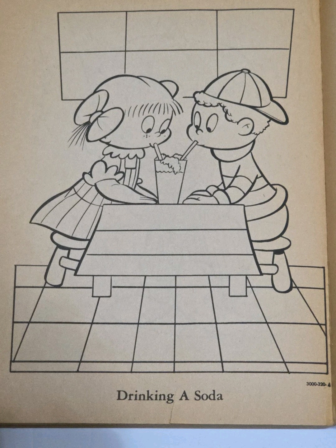 Vintage Happy Days Big Coloring Book 320 Pages Children&rsquo;s Activity