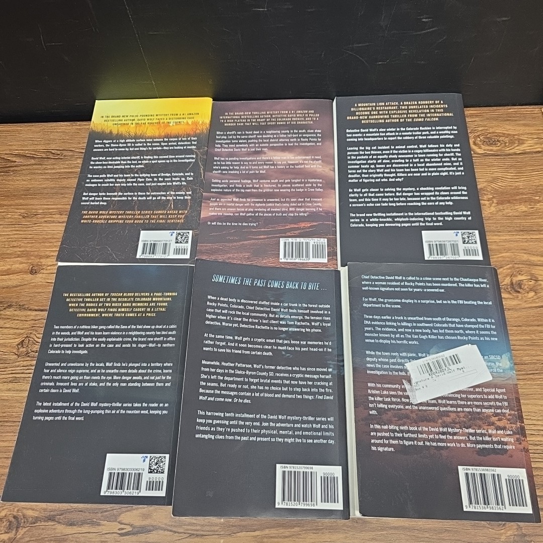Lot of 12 David Wolf Paperback books by Jeff Carson