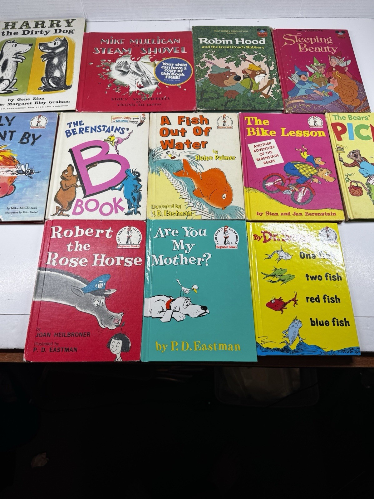 Vtg Lot 12 Early I Can Read 60s 70s 80s Hardcover Childrens Books