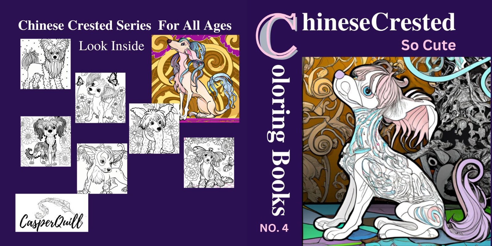 Chinese Crested The Coloring Book so Cute 100 pages Fun For all Ages No 4 of 20