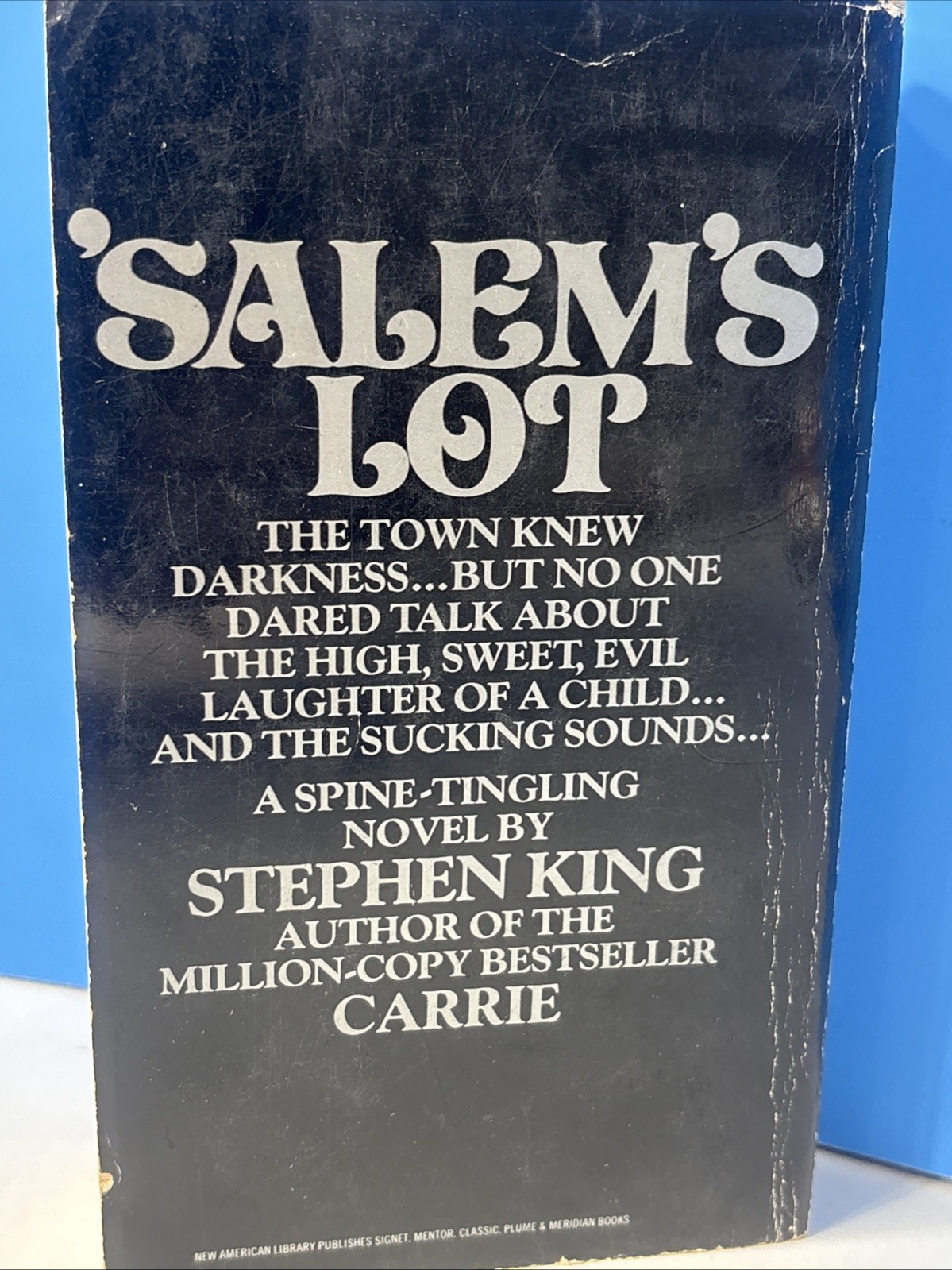 Vintage 1976 Salem&rsquo;s Lot Stephen King Horror Paperback First Signet Printing