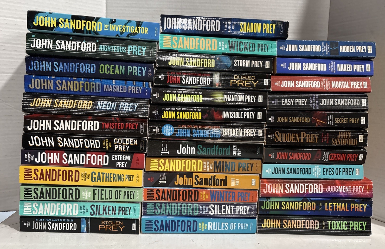 36 Book Lot Complete Lucas Davenport « PREY » Series #1-35+1 JOHN SANDFORD Set