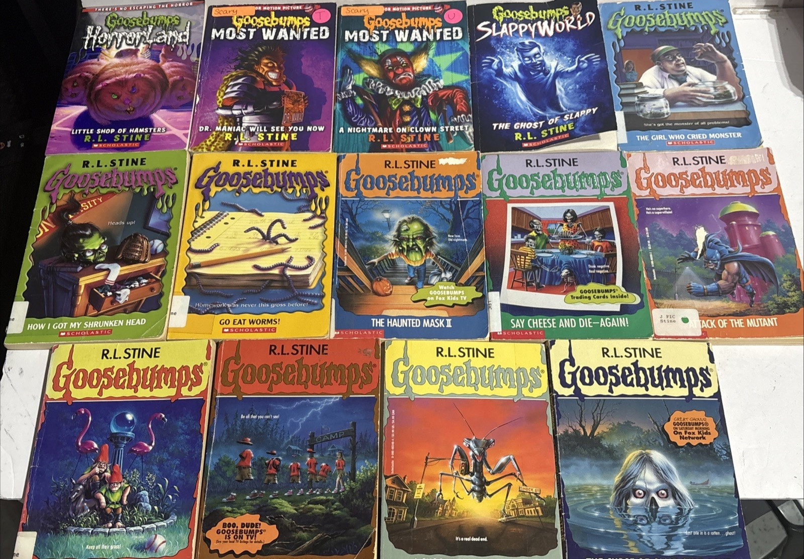 Goosebumps Lot of 31 PB Paperbacks Slappy&rsquo;s World Horrorland Read Description
