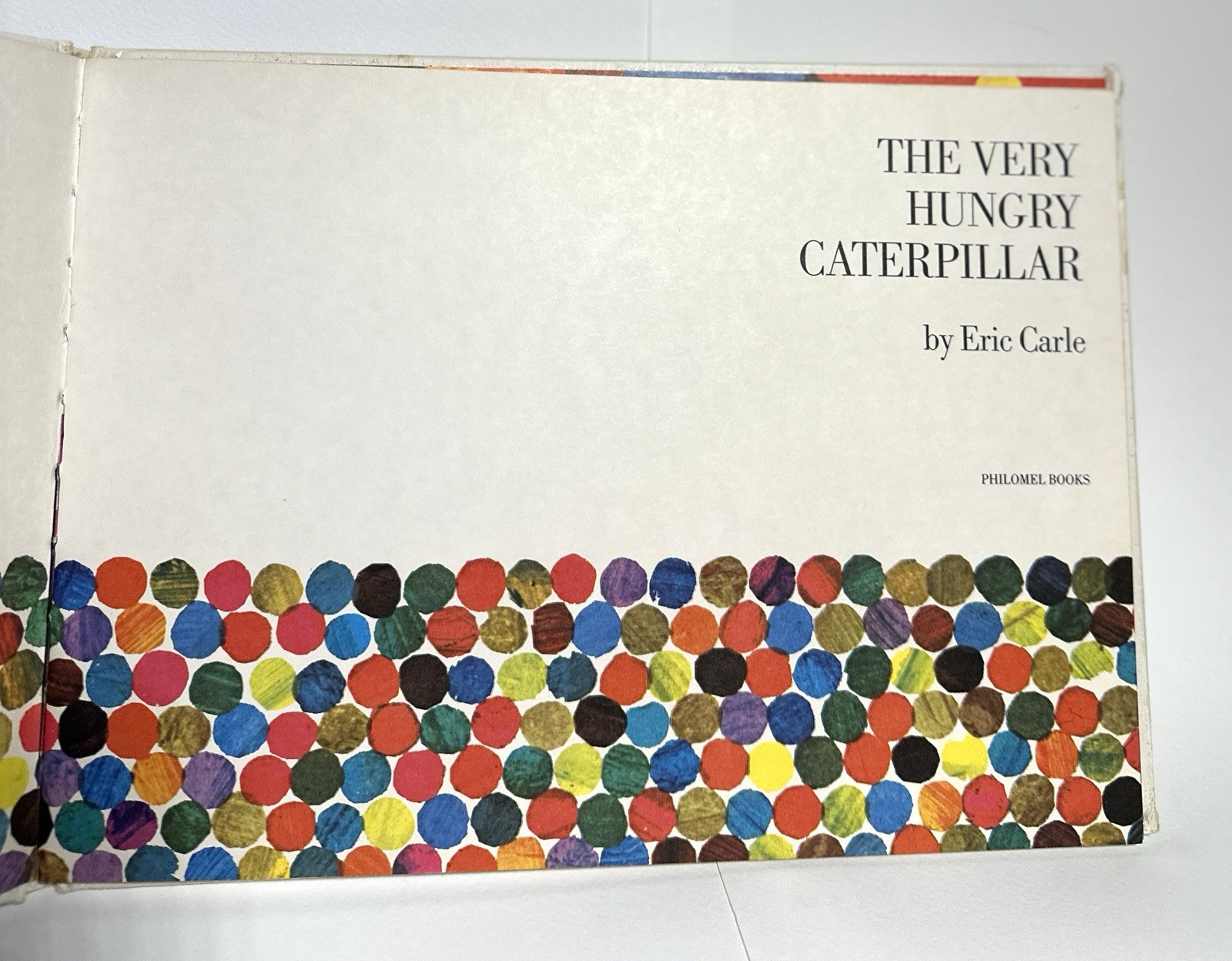 VINTAGE THE VERY HUNGRY CATERPILLAR by ERIC CARLE 1983 printing