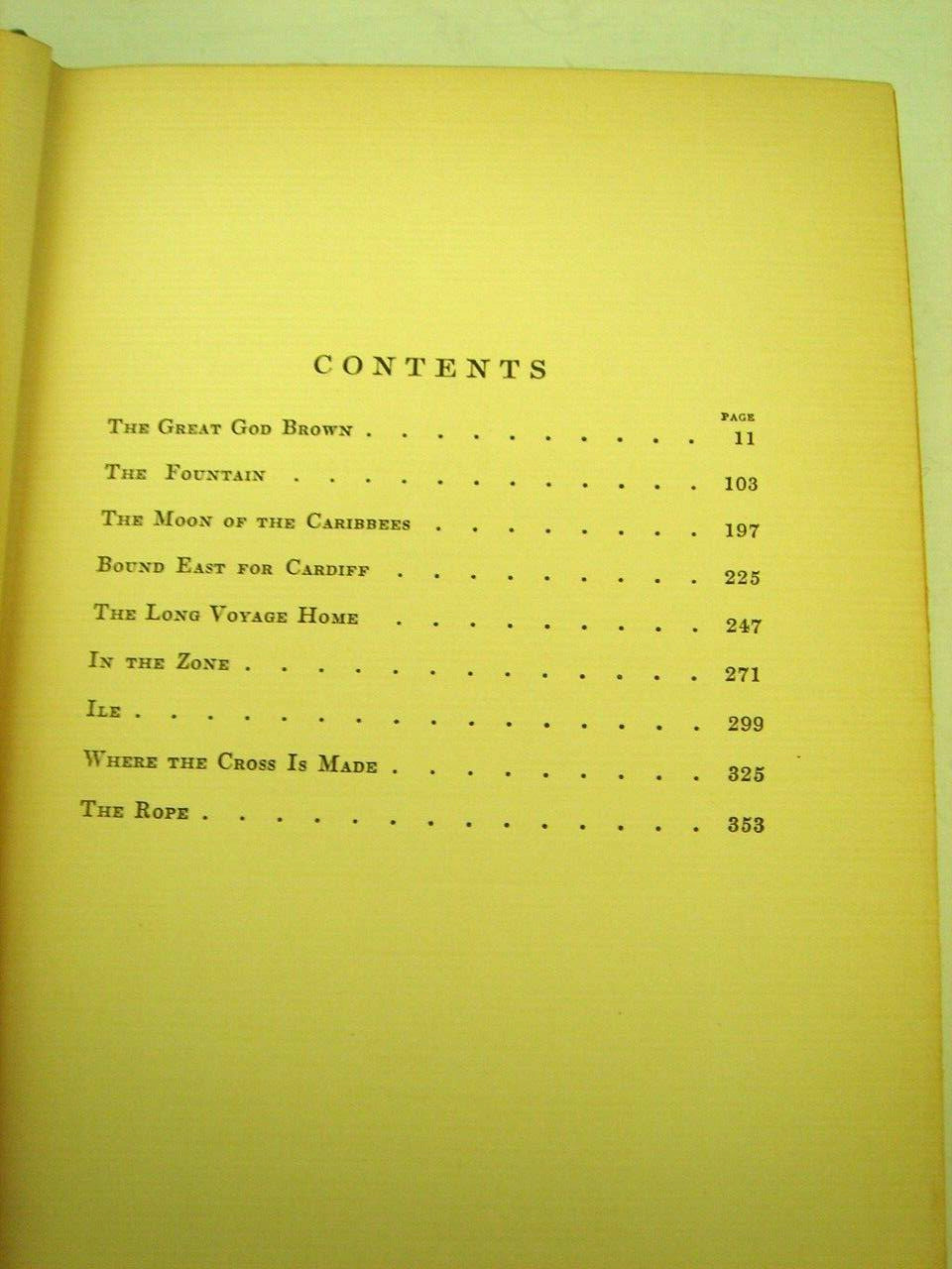 Eugene O&rsquo;Neill 1926 A Collection of Nine O&rsquo;Neill Plays 383 Pages Good Condition
