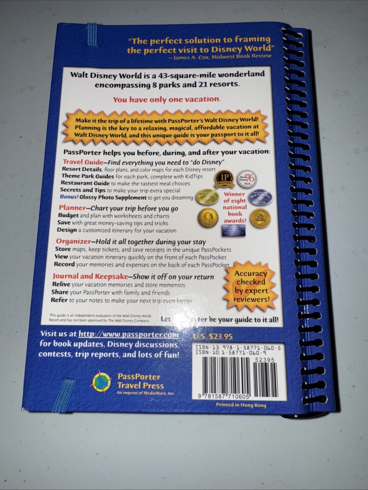 PassPorter&rsquo;s Walt Disney World 2009: The Unique Travel Guide, Planner, Organize